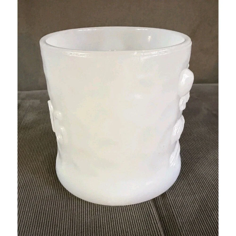 Vintage DC Comics BC GROG Anchor Hocking Milk Glass Mug Cup Johnny Hart
